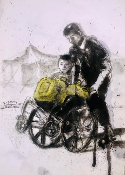 Water, a 2024 work by Raed Issa. Photo: Saqi Books