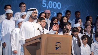 Sheikh Mohammed bin Rashid, Vice President and Ruler of Dubai, says that translation plays a vital role in the balanced advancement of humanity. Courtesy Dubai Media Office