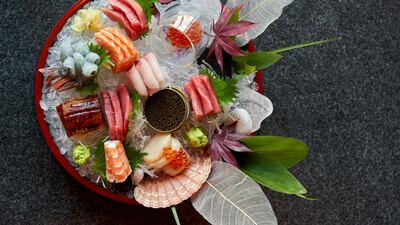 Sashimi plate at Taiko.
