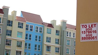 At the Discovery Gardens in Dubai, annual rent for a one-bedroom apartment rose minimally to between Dh65,000 and Dh70,000. Pawan Singh / The National