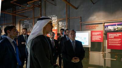 Sheikh Khaled during his visit to Singapore’s Marina Barrage