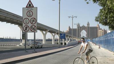 Readers welcome Dubai’s decision to expand cycle paths as they call for safety of cyclists. Reem Mohammed / The National