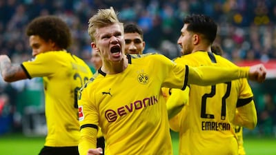 Borussia Dortmund attacker Erling Braut Haaland's talent was already standing out when he was a 15-year-old playing in Norway. AFP