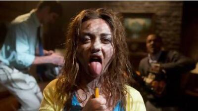 Sarah Hyland in a scene from Scary Movie 5. Dimension Films / The Weinstein Co / Peter Iovino / AP Photo