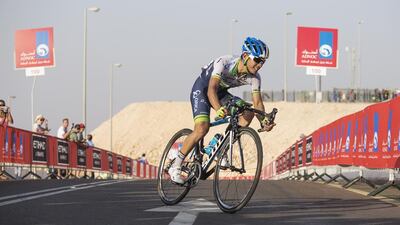 Esteban Chaves wins the Al ain of the Abu Dhabi Tour. Mona Al Marzooqi / The National