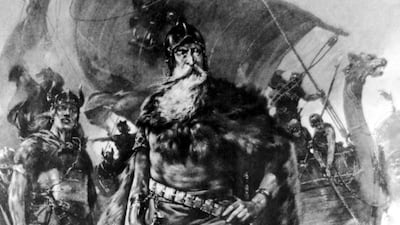Rurik the Oarsman (830-879), the Viking prince who conquered Novgorod – Medieval Russia. Illustration by H. Koekkoek / Getty Images