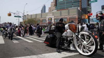 Fans gather to pay tribute outside a memorial to celebrate the life of late rapper and actor Earl Simmons, known by his stage name DMX, outside the Barclays Centre in Brooklyn, New York City. Reuters