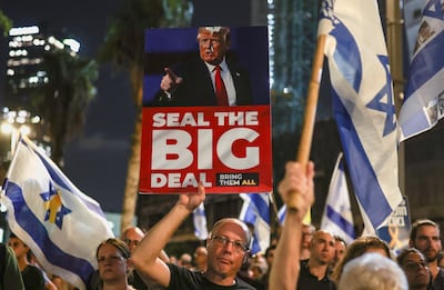 Protesters in Tel Aviv, Israel, demand an immediate end to the Gaza war and the release of hostages held by Hamas. Reuters