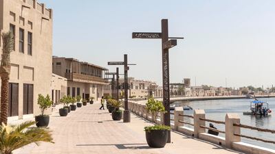 Historical Al Shindaga, next to the creek in Bur Dubai. Antonie Robertson / The National