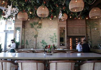 The interior space at newly opened French restaurant Raclette Brasserie & Cafe. Khushnum Bhandari / The National