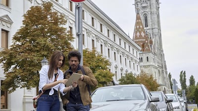 Shah Rukh Khan and Anushka Sharma in a scene from Jab Harry Met Sejal. Courtesy Yash Raj Films
