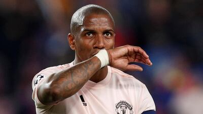 ASHLEY YOUNG: Age looks to be catching up with the 33-year-old full-back, whose eight-year spell at Old Trafford could come to an end this summer if United seek young blood. AFP