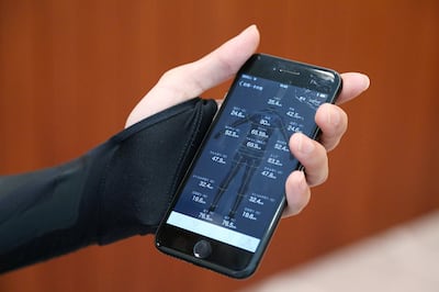 The ZoZo suit app. Courtesy ZoZo