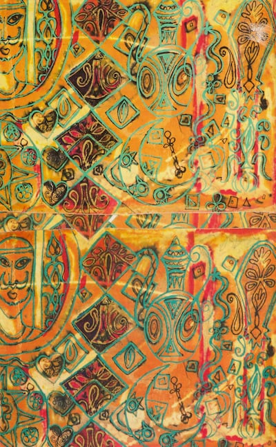 Shabana Baig’s ‘Posh tea and prayer’ (1991). Courtesy Beyond Faith: Muslim Women Artists Today