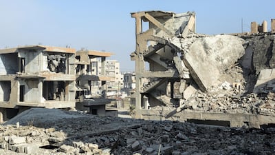 Raqqa was devastated during the battle to reclaim it from ISIS in 2017. Almost three years on, parts of the city are still in rubble. 20th December 2019. Thibault Lefébure for The National