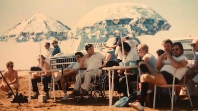 An early Dubai Rugby Sevens tournament, started by the Dubai Exiles RFC. The tournament was birthed in 1970, when the host club, Dubai Exiles, invited sides to play a competition in rugby’s abridged format. The invitees included teams from the British armed forces, who were happy for the break from garrison duties in what was then the Trucial States. The Exiles were the leading force in the early years of Gulf rugby. Courtesy Peter Thomas