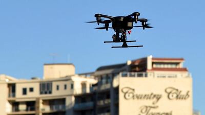 By 2025, the Dubai government forecasts the economic effect of the drone industry to be in the tune of $8bn to $10bn. Ethan Miller / Getty Images / AFP