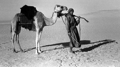 Sir Wilfred Thesiger during the second crossing of the Empty Quarter in 1948