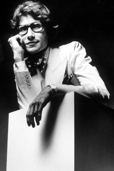 Yves Saint Laurent, photographed by Gunnar Larsen in the 1970s. Rex