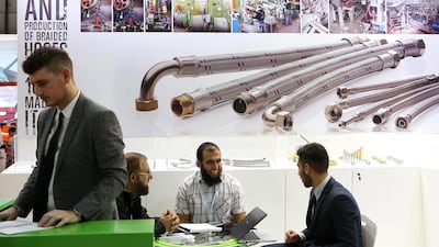 The Middle East’s largest construction show has the UAE, Saudi Arabia, Iran, India, Oman, Qatar, Kuwait, Bahrain, Egypt and Pakistan as major participants by representation. Pawan Singh / The National