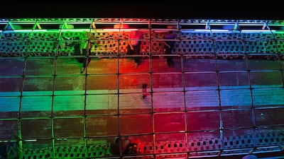 An Egyptian girl dances as people gather for a Nile cruise on a boat on the Nile river, in Cairo, Egypt. Hassan Ammar / AP Photo