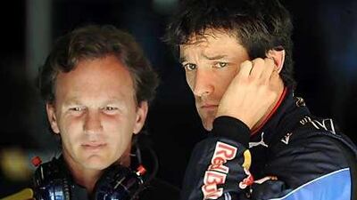 Horner, left, is trying to make peace between Mark Webber, right, and Vettel.