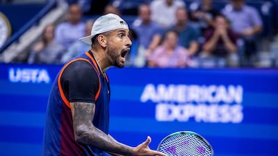 Kyrgios shows a lot of emotion when he plays. AFP