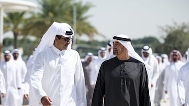 President Sheikh Mohamed and Sheikh Tamim, Emir of Qatar, discussed ways to strengthen co-operation across various sectors. Wam