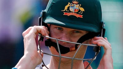 Australia's Steve Smith attends a practice session at Lord's Cricket Ground. AFP