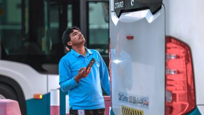 The buses are inspected for any damage before being released to the next driver