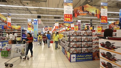 Majid Al Futtaim, which has exclusive franchise for Carrefore in the region, plans to open 100 additional stores in Egypt. Fatima al Marzooqi / The National