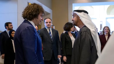 Sheikh Mohamed speaks with Irakli Kobakhidze, the Prime Minister of Georgia