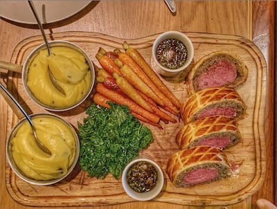 Beef Wellington at Bread Street Kitchen. Photo: Atlantis The Palm
