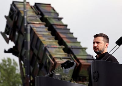 Ukrainian President Volodymyr Zelenskyy says his country is running low on US-made missiles. Reuters
