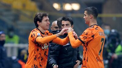 Soccer Football - Serie A - Parma v Juventus - Stadio Ennio Tardini, Parma, Italy - December 19, 2020 Juventus' Federico Chiesa comes on as a substitute to replace Cristiano Ronaldo REUTERS/Jennifer Lorenzini