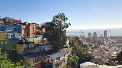The colourful hill-top houses of Valpraiso, Chile. Juman Jarallah / The National