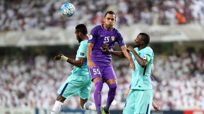 Al Ain's Douglas, centre, was impressive in his side's goalless draw with Al Hilal on Monday. Chris Whiteoak / The National