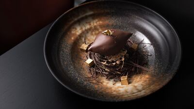 Ruya Dubai’s dark chocolate kibbeh, or cikolata ve turk. Courtesy Ruya Dubai