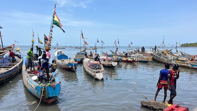 With increased competition in the fishing community of Tombo, Sierra Leone, the amount of fish available for catch appears to be declining. Nick Webster / The National