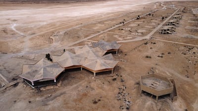 Hotels and tourist facilities near Sawa Lake have been abandoned. AFP