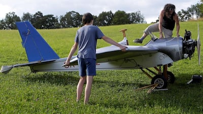 After a hard day's work, Mr Hadrava prepares for home. David W Cerny / Reuters