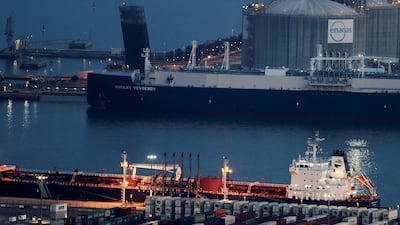 A ship carrying Russian liquefied natural gas at the port of Barcelona. Reuters