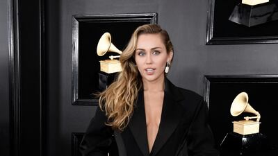 Miley Cyrus in Mugler. Photo: AFP