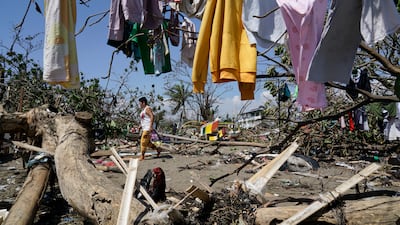 The government said about 780,000 people were affected by the storm, including more than 300,000 residents who had to flee their homes. AP
