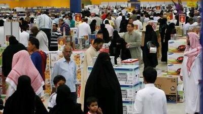 Consumers in Saudi Arabia are in vibrant mood as the country's economy expands at a rapid pace. Fahad Shadeed / Reuters