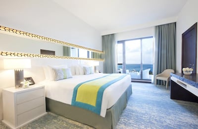 A room at JA Ocean View Hotel in Dubai. Photo: JA Hotels & Resorts