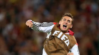 Miroslav Klose - who was actually born in Poland - made his Germany debut in 2001 and has since played in four World Cups, scoring at all of them. Press Association