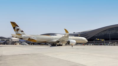 Flight EY224, an Airbus A350-1000 with 359 people on board, took off for New Delhi