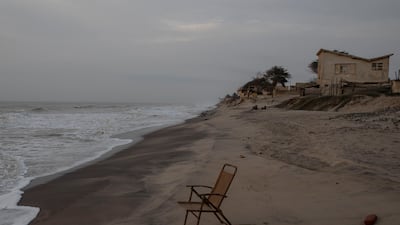 Exacerbated by climate change, the sea has already submerged more than 500 houses, turning the once idyllic coastline into an underwater graveyard of wrecked structures. Photo: Felipe Fittipaldi