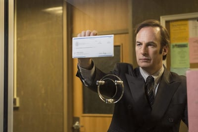 Bob Odenkirk as the shifty lawyer Saul Goodman in the television series 'Better Call Saul'. AP